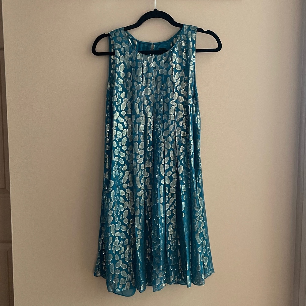 Anthropologie Pleated Mini Dress
